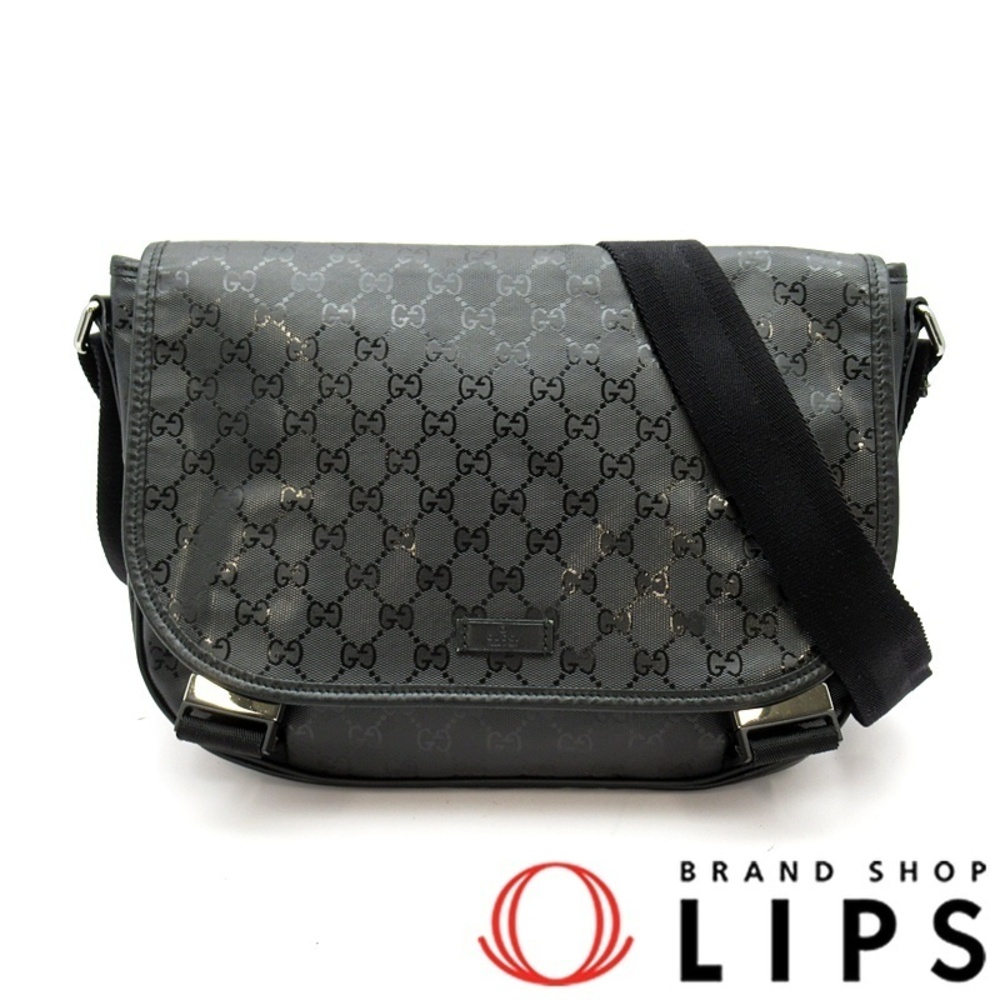 Gucci GG Imprime Shoulder Bag Leather Black